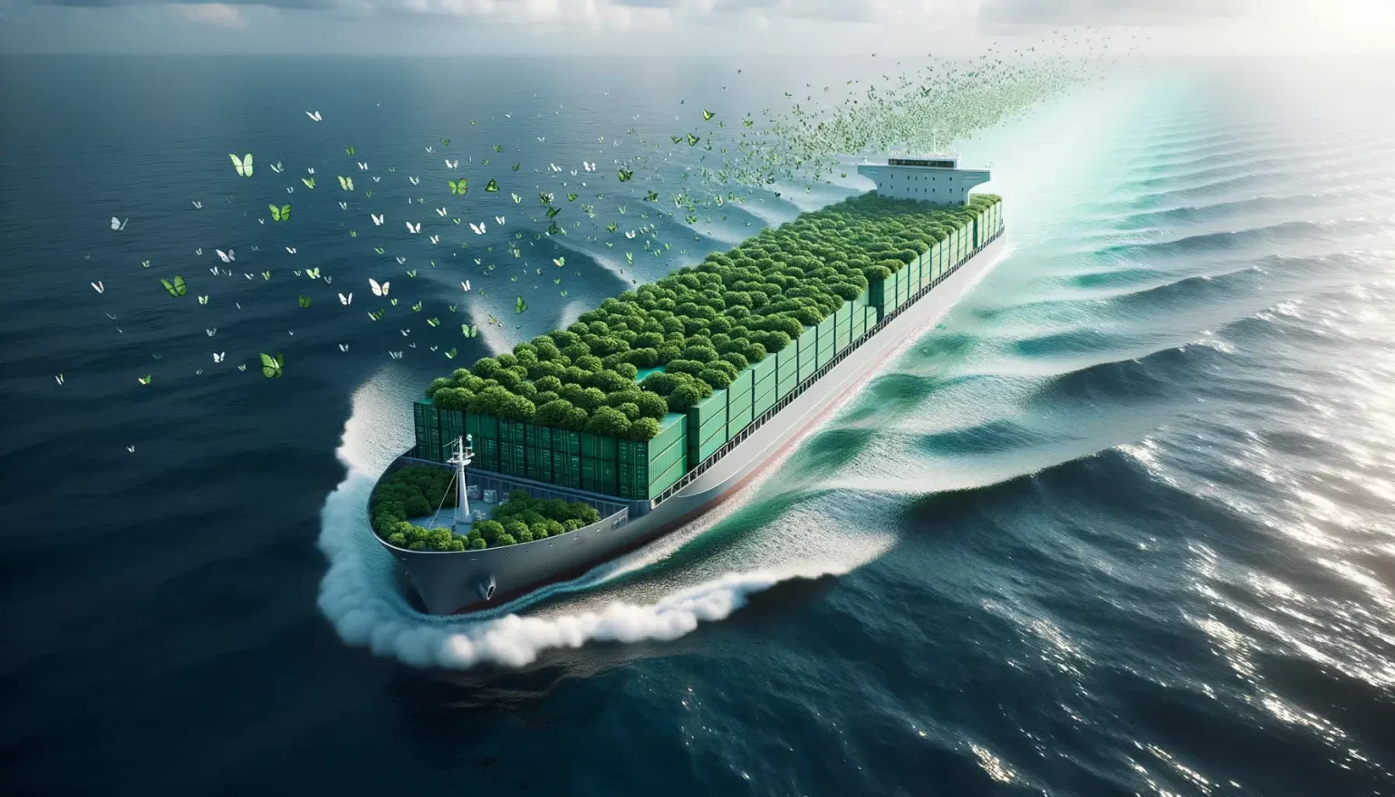 Er den globale søfarts CO2-udledning på grøn kurs?